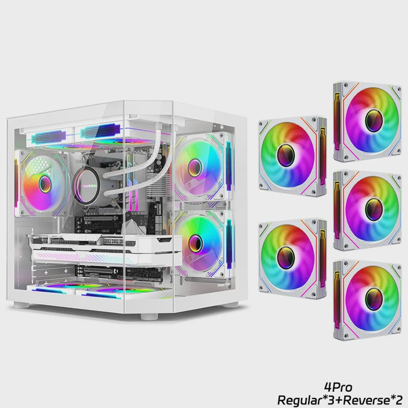 Power Train Star Realm PC Behuizing: Panoramisch Glas & 240mm Waterkoeling