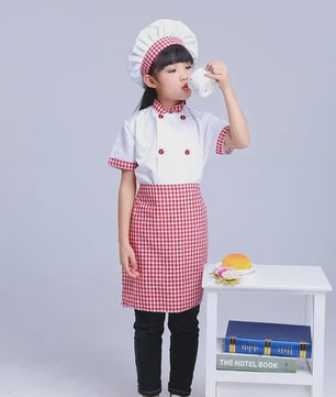 Kinder Koksuniform met Hoed - Keuken Koksbuis & Schort voor Feestjes en Cosplay