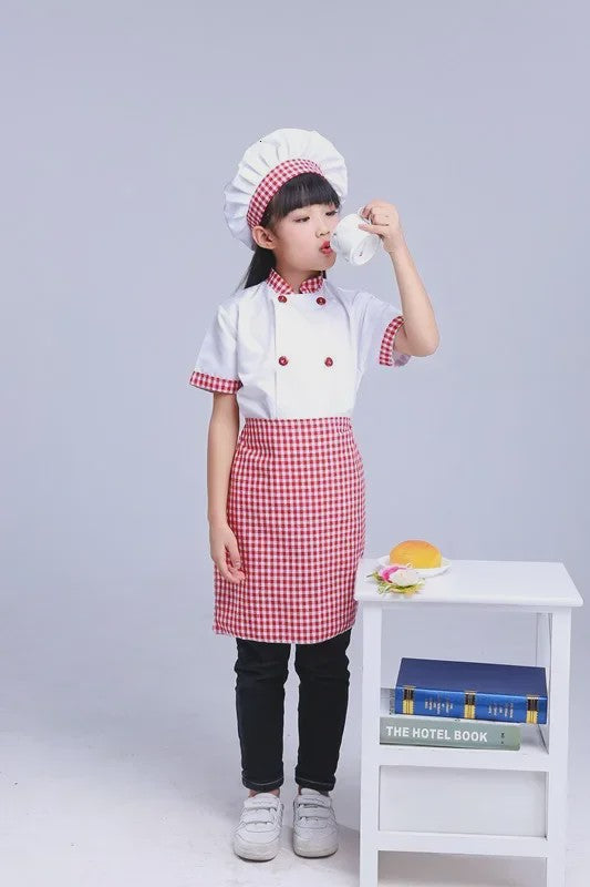 Kinder Koksuniform met Hoed - Keuken Koksbuis & Schort voor Feestjes en Cosplay