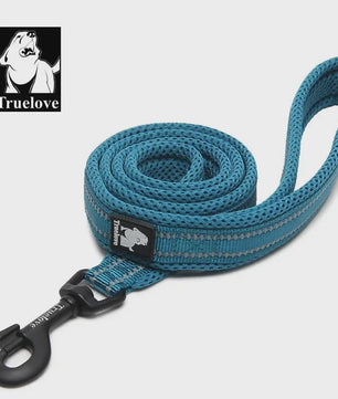 Truelove Zachte Hondenriem 200cm - Reflecterend Nylon Mesh, Gevoerd, voor Puppy tot Grote Hond/Kat