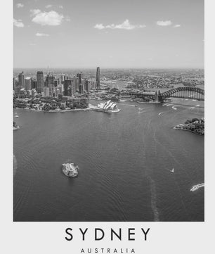 Minimalistische Poster Sydney Opera House - Canvas Wanddecoratie Australië & Nieuw-Zeeland