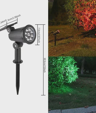 Verstelbare Solar Spotlight 9 LED - Waterdicht IP65 - Tuin, Pad & Muurverlichting