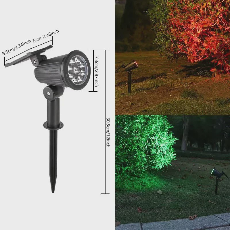 Verstelbare Solar Spotlight 9 LED - Waterdicht IP65 - Tuin, Pad & Muurverlichting
