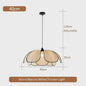 Retro Rotan Bloem Hanglamp - Sfeervolle Verlichting voor Woonkamer, Slaapkamer & Eetkamer