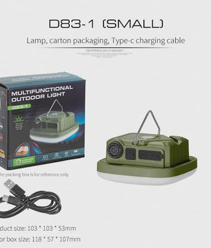 Oplaadbare Camping LED Lamp met Magneet & Haak - Sterk Licht & Draagbaar