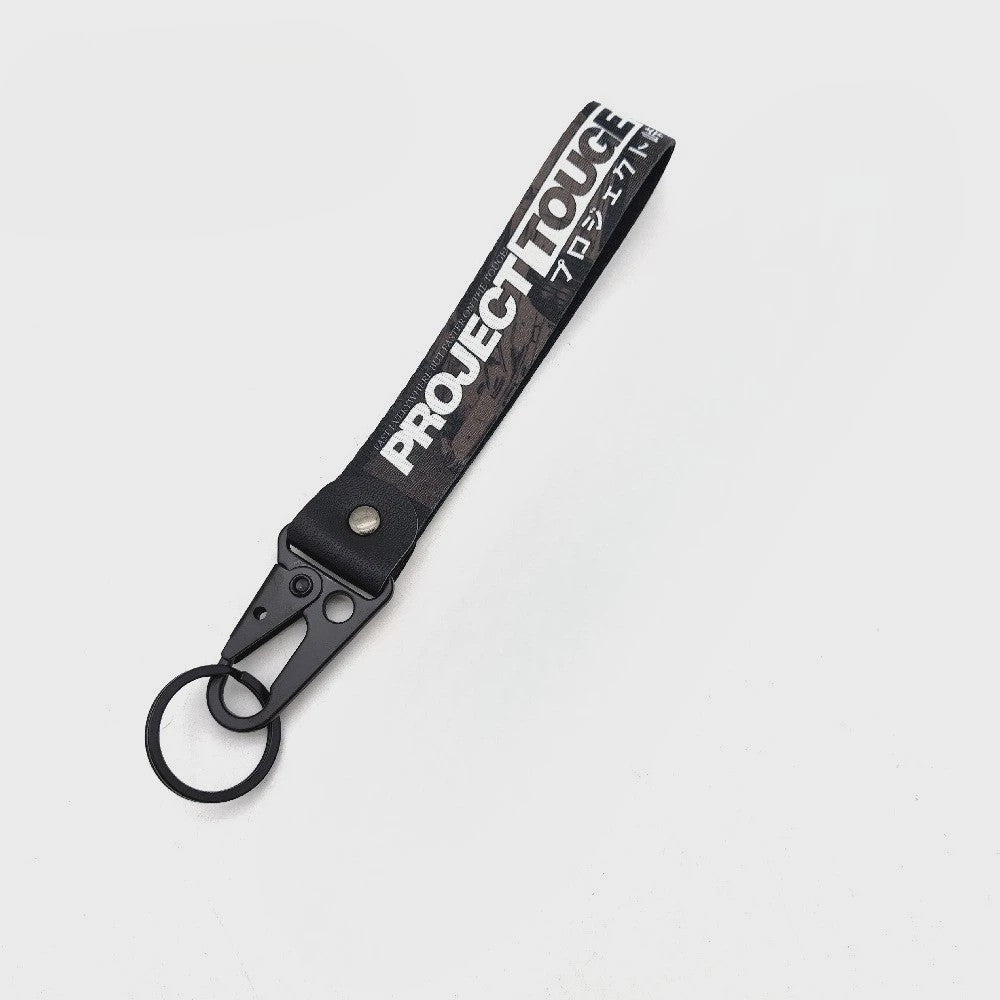 Stoere Nylon Keycord Lanyard met Karabijnhaak - Perfect voor Auto, Motor & Game Fans