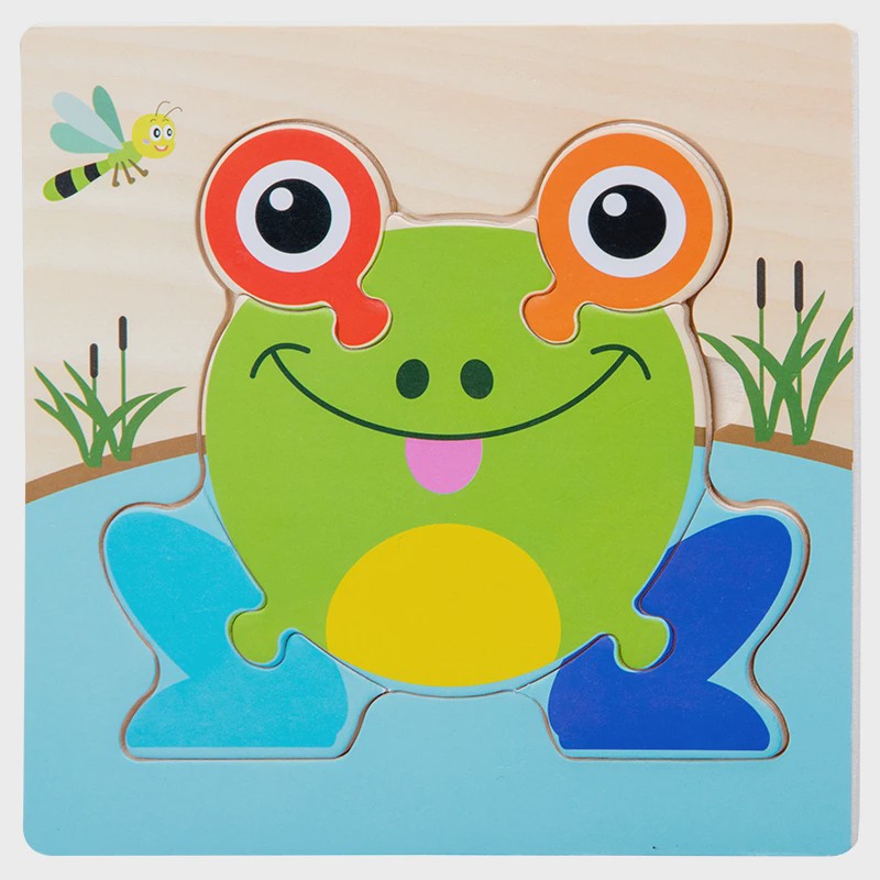 Houten 3D Puzzels voor Kinderen - Leerzaam Dieren Tangram Puzzel Speelgoed