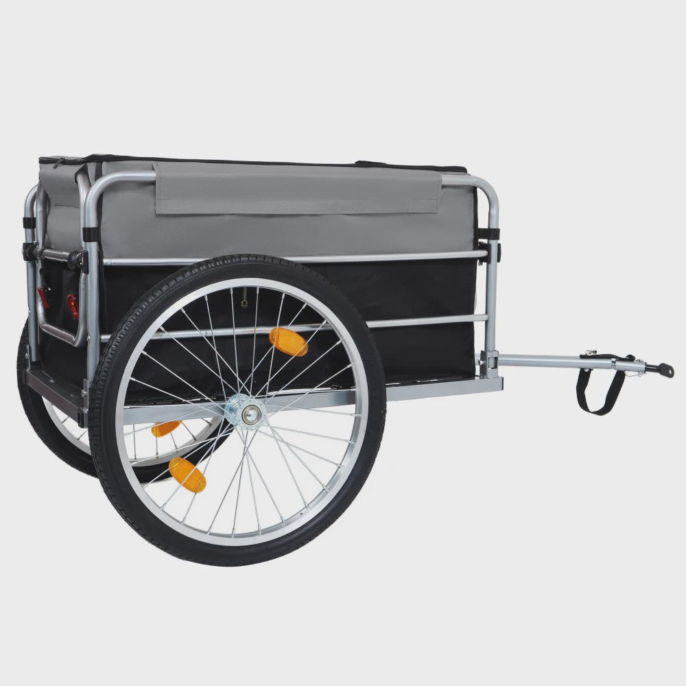 Robuuste Cargo Fietskar met 50 Kg Laadvermogen en Universele Koppeling - Ideaal voor Boodschappen en Transport