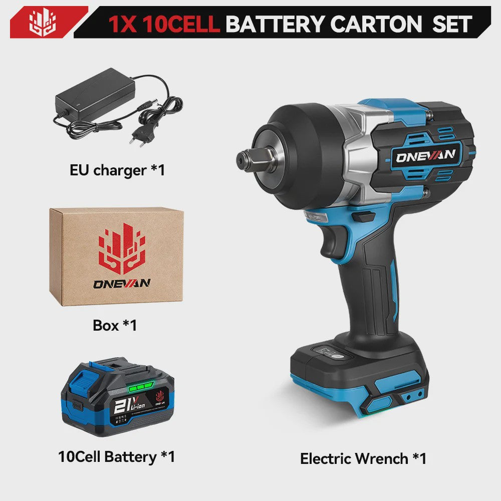 ONEVAN Accu Slagmoersleutel 2800 Nm Borstelloos - 5 Snelheden - Makita 18V Compatibel