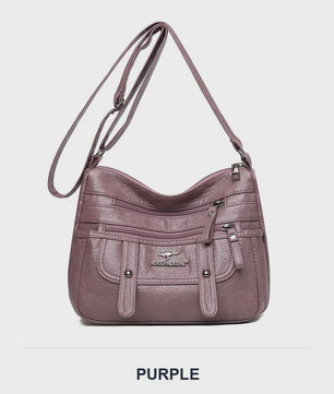 Modieuze Leren Moeder Tas - Grote Capaciteit Schoudertas & Crossbody voor Dames