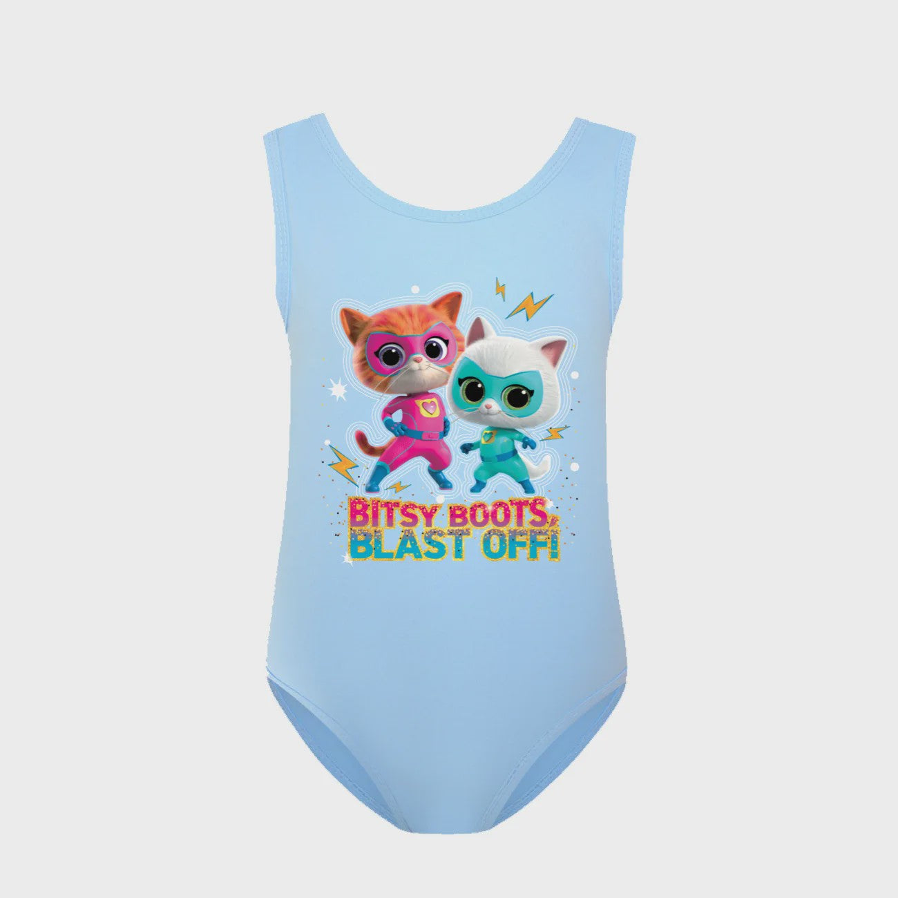 Super Kitties Kinder Zwempakje - Meisjes Badpak met Gabby Katten Print