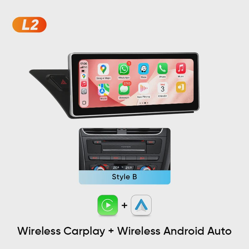 AINAVI Multimedia Systeem voor Audi A4/A5/S4/S5/RS4/RS5 (2008-2016) met Carplay & Android Auto