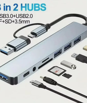 USB-C Hub 3-in-1 Docking Station met 4K HDMI, PD Fast Charge & USB 3.0