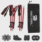 Set van 2 Ultralichte Opvouwbare Trekkingstokken - Telescopisch, Verstelbaar voor Wandelen, Outdoor & Camping