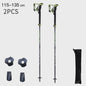 Pioneer Ultralichte Carbon Trekkingstokken - Opvouwbaar & Snel Sluitend (115-135cm)