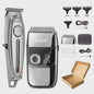 Kemei KM-1949 All Metal Hair Clipper & KM-2028 Shaver Set - Professioneel Draadloos Trimmer & Scheerapparaat