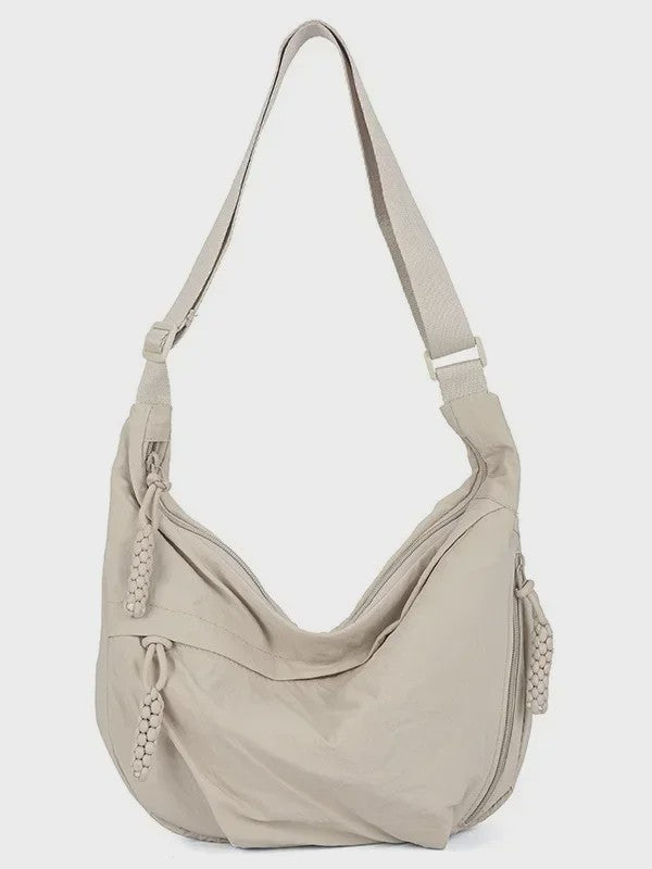 Trendy Dames Schoudertas van Zacht Materiaal - Casual Hobo Crossbody Tas