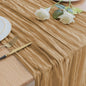 Luxe Kaasdoek Tafel Runner - Vintage Stijl voor Bruiloften & Feesten