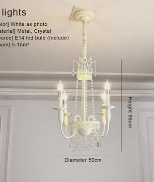 Moderne Kristallen Kroonluchter met 6 Lichtpunten - Stijlvolle Woonkamer & Slaapkamer Verlichting