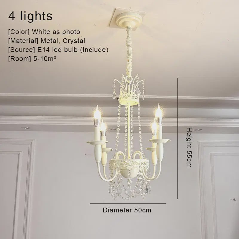 Moderne Kristallen Kroonluchter met 6 Lichtpunten - Stijlvolle Woonkamer & Slaapkamer Verlichting