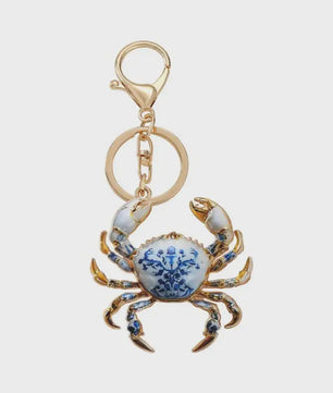 Unieke Krab Sleutelhanger - Stijlvolle Oceaan Dieren Hanger met Karabijnsluiting