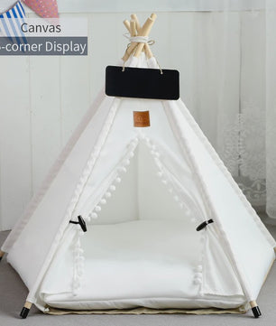 Stijlvolle Huisdierten Teepee Tent - Comfortabel & Wasbaar Bed voor Katten en Kleine/Middelgrote Honden