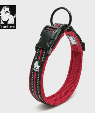 Truelove Verstelbare Hondenhalsband - Gewatteerd Mesh, 3M Reflecterend Nylon, Duurzaam & All-Weather, 8 Maten