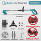 YOFIDRA Accu Grasmaaier & Trimmer - 100-135cm Verstelbaar - Makita 21V Batterij Compatibel