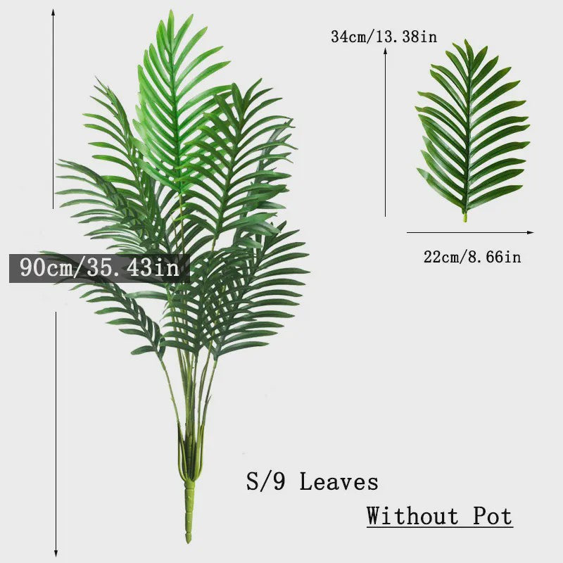 Grote Kunstpalmboom 90-120cm - Tropische Nep Plant voor Huis & Tuin Decoratie