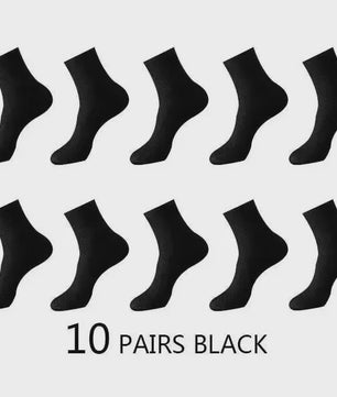 10 Paar Heren Bamboe Sokken - Comfortabel, Ademend & Stijlvol (EU 38-45)