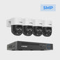 H.VIEW 8-Kanaals 4K/8MP Beveiligingscamera Systeem met PTZ & Humanoid Detectie - Complete Kit