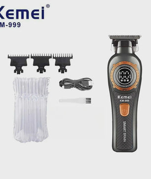 Kemei KM-999 Professionele Draadloze Trimmer met Digitaal Display
