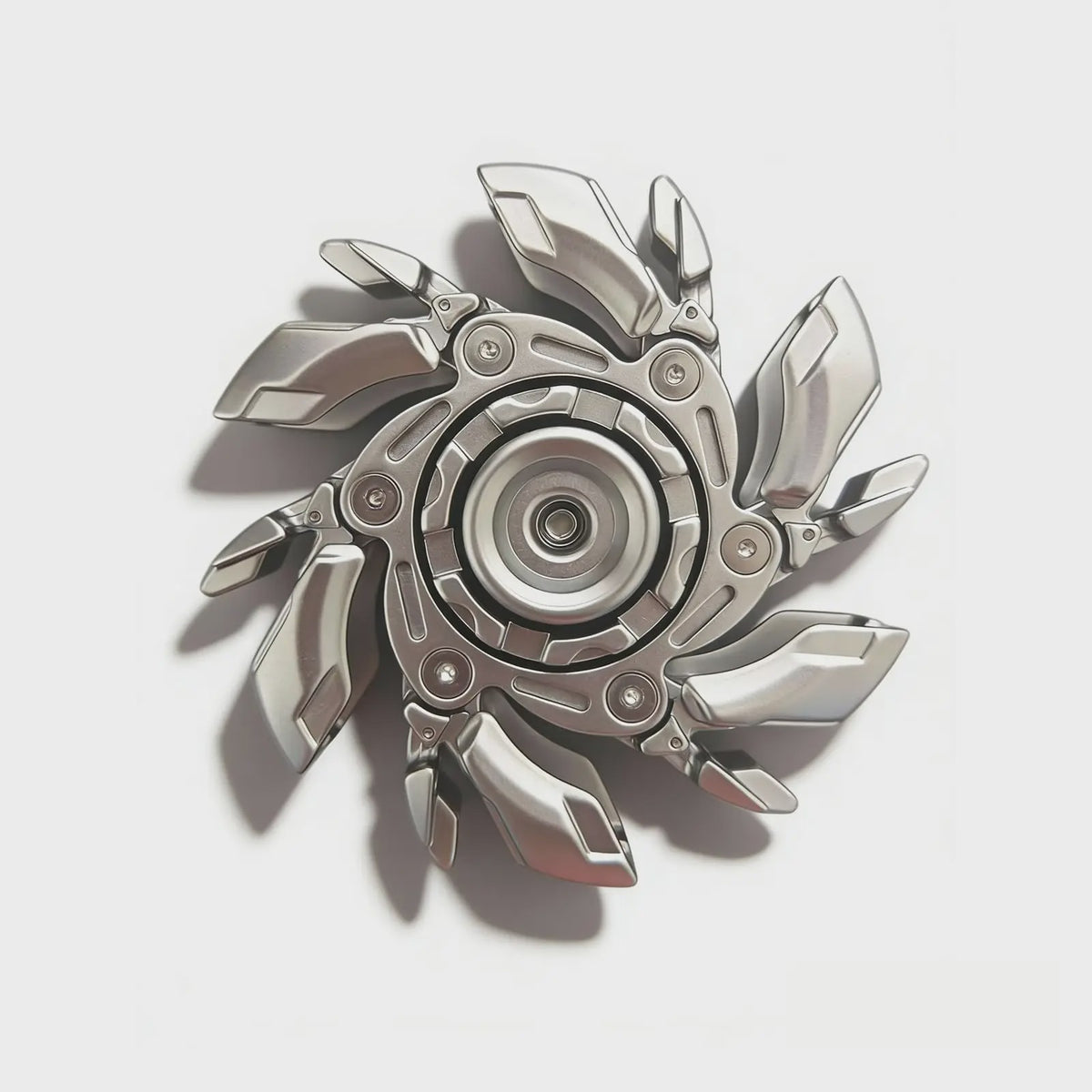 Premium Metalen Deformeerbare Fidget Spinner - EDC Hand Spinner voor Volwassenen - Anti-Stress Vingertop Gyro Speelgoed