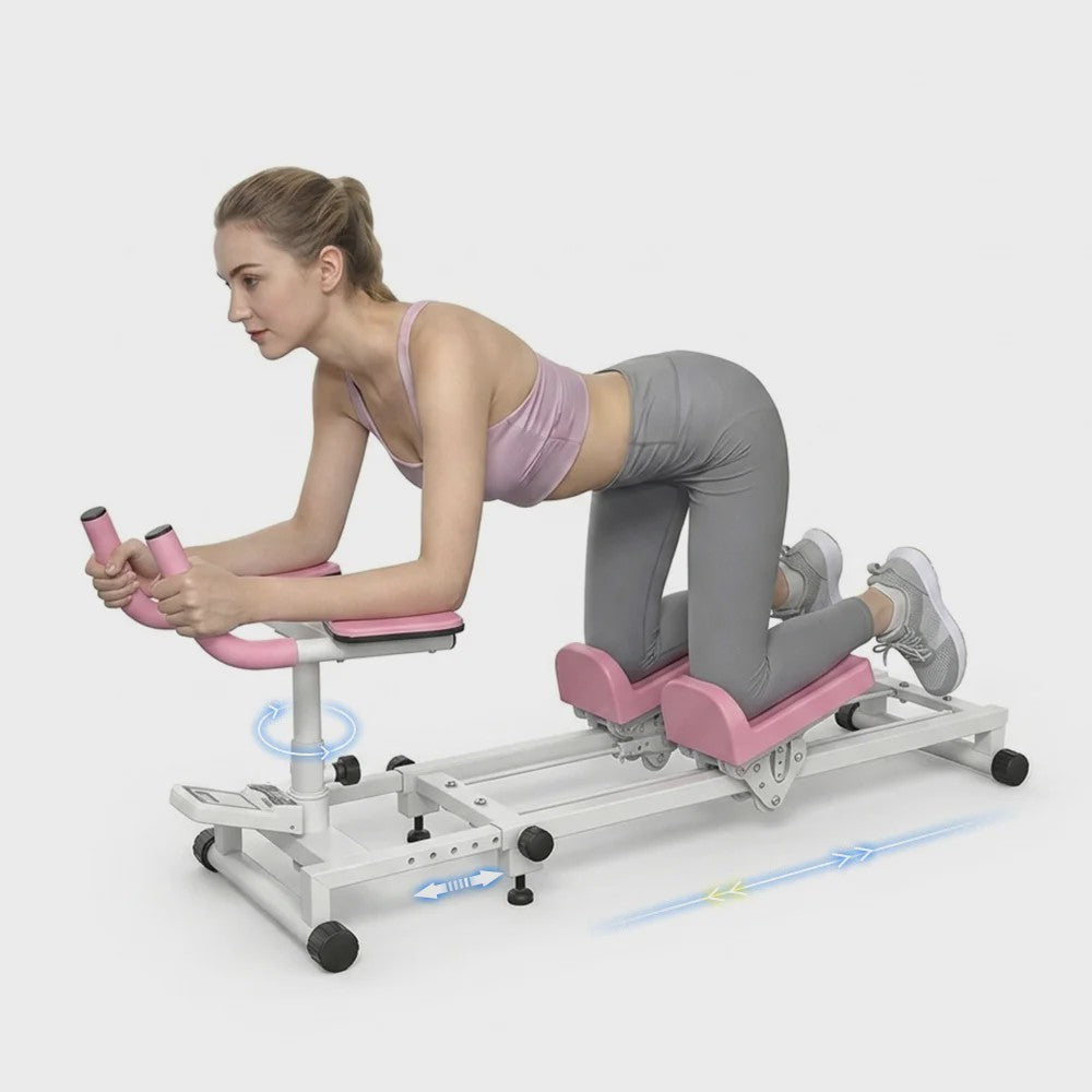 Verstelbare Core Trainer & Abdominal Workout Machine voor Thuis Fitness