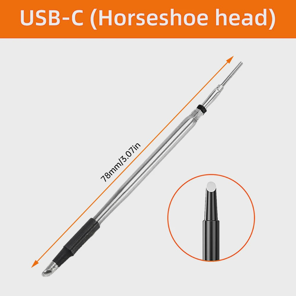 Mini Digitale USB Soldeerbout Set met Instelbare Temperatuur en Type-C