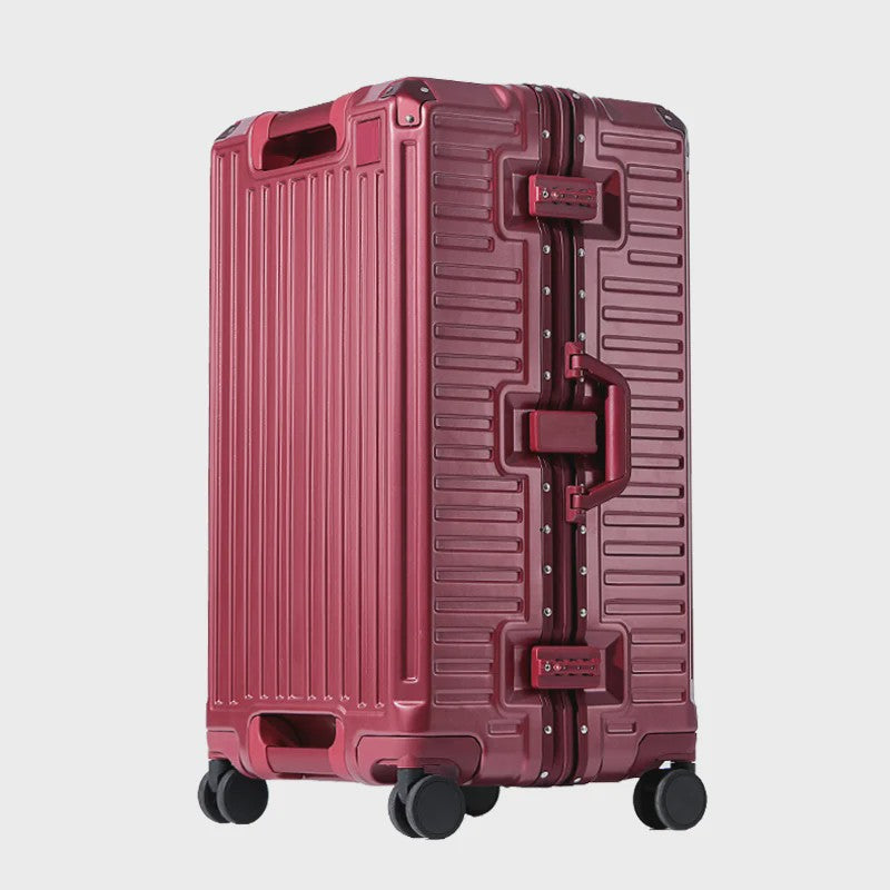 Luxe Aluminium Frame Koffer Trolley - 20-30 inch - Reisbagage Heren & Dames - Met USB Poort & Bekerhouder