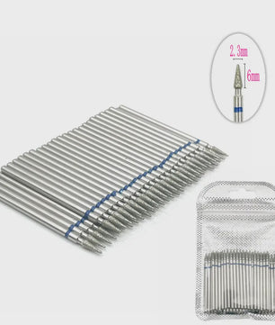 50 Stuks Diamant Freesjes Set - 2.35mm Schacht voor Nagel- en Tandheelkundig Gebruik