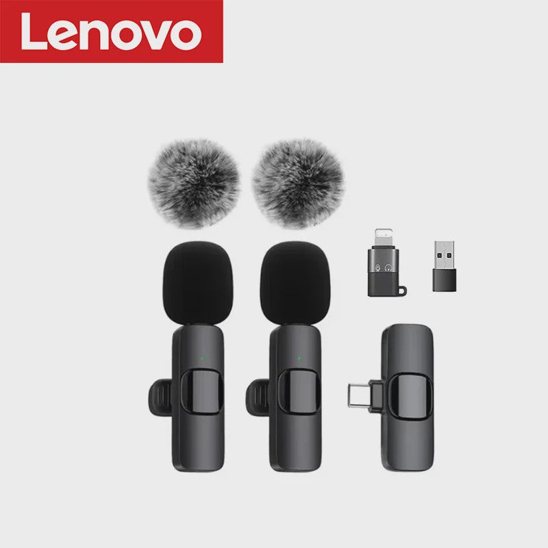 Draadloze Lavalier Microfoon - Mini Draagbaar voor iPhone & Android