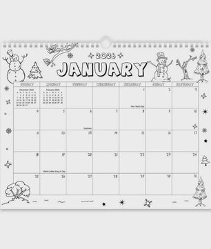 Kalender 2026-2027: Wandkalender Maandplanner 18 Maanden (Jan '26 - Jun '27) - 14x11 Inch