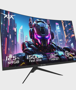 KTC H32S17 Gaming Monitor - 32-inch QHD 180Hz 1ms 1500R Curved HVA