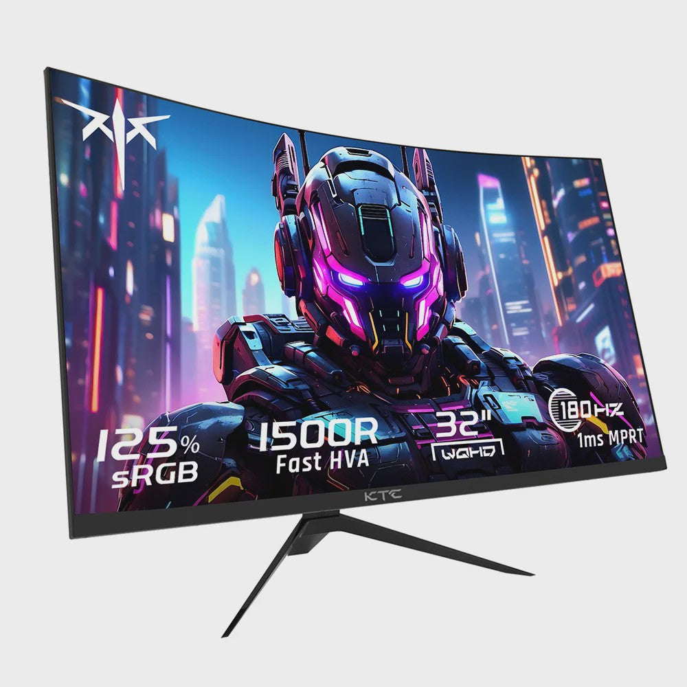 KTC H32S17 Gaming Monitor - 32-inch QHD 180Hz 1ms 1500R Curved HVA