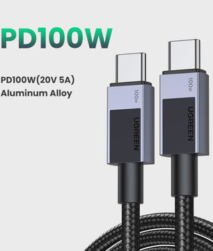 UGREEN 100W USB-C naar USB-C Kabel met E-Marker Chip - PD Fast Charging