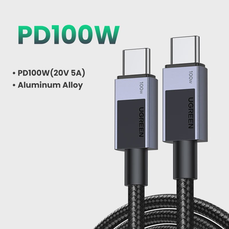 UGREEN 100W USB-C naar USB-C Kabel met E-Marker Chip - PD Fast Charging