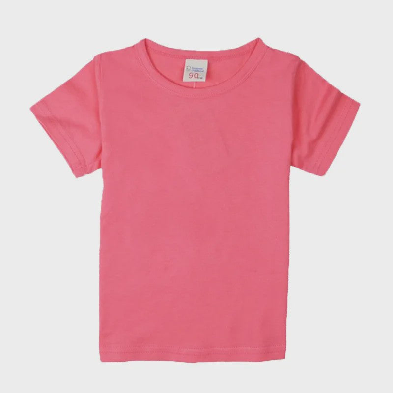 Zomer T-shirt Kinderen Katoen Korte Mouw - Jongens & Meisjes (2-16 Jaar)
