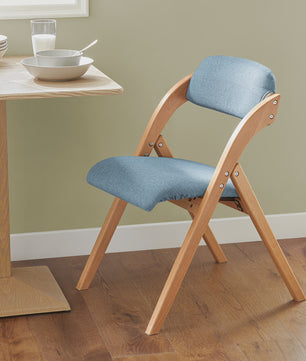 Opvouwbare Keukenstoelen met Gestoffeerde Zitting en Rugleuning - Set van 2