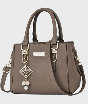 Luxe Leerlook Handtas Dames met Grote Capaciteit en Afneembare Schouderband