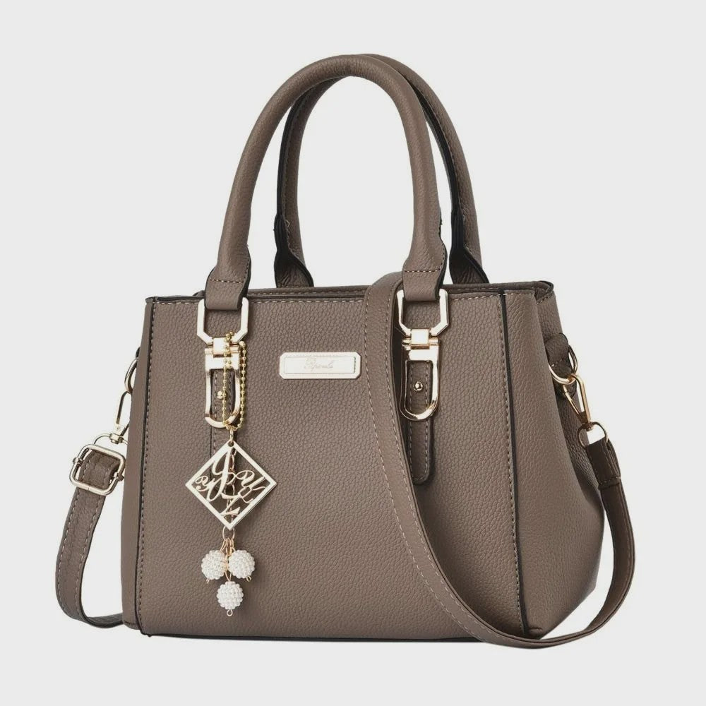 Luxe Leerlook Handtas Dames met Grote Capaciteit en Afneembare Schouderband