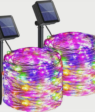 Zonne-energie Tuinslingers met 8 Modi - Waterdichte Draadverlichting voor Buitenfeesten en Kerst