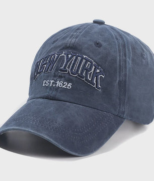 New York Baseball Cap - Washed Katoen Snapback voor Heren & Dames