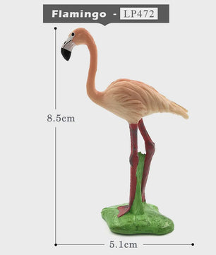 Miniatuur Flamingo & Kraanvogel Beeldjes - Decoratieve Tuin- en Huisdecoratie
